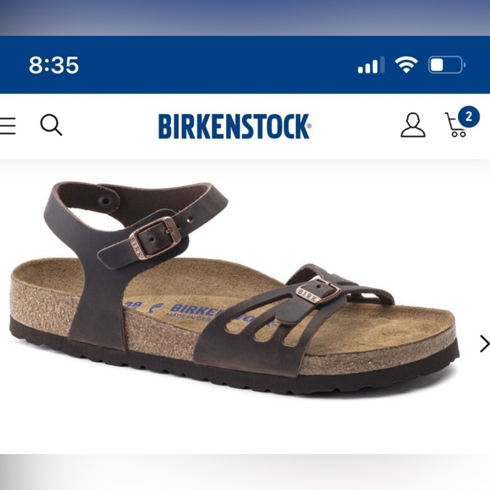 Birkenstock Brown Sandals with Adjustable Straps